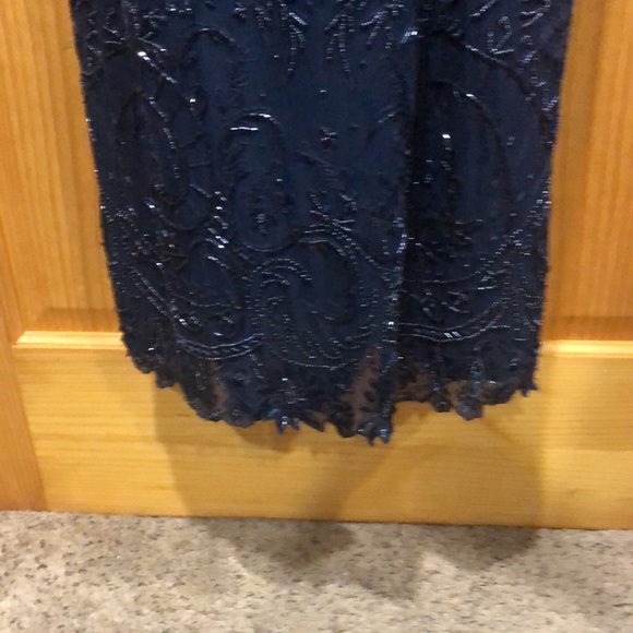 100% silk beaded evening gown ! - Picture 4 of 8